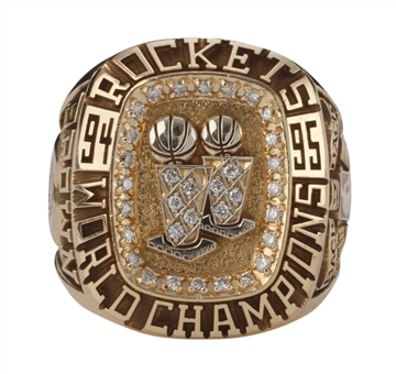 1994-1995 Chucky Browns Houston Rockets NBA Championship Player Ring (Brown LOA)